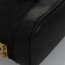 GUCCI GG Canvas Hand Bag Black Gold 92734 Auth bs23345-15