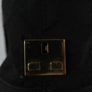 GUCCI GG Canvas Hand Bag Black Gold 92734 Auth bs23345-9