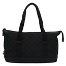 GUCCI GG Canvas Hand Bag Black Gold 92734 Auth bs23345-13