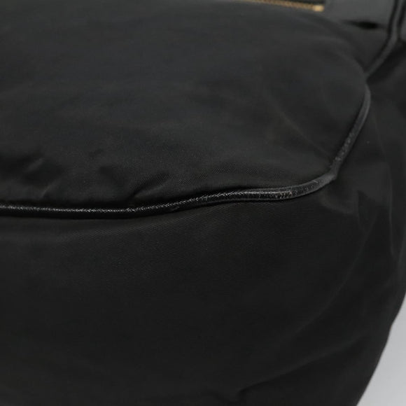 PRADA Shoulder Bag Nylon Black Silver Auth bs23348