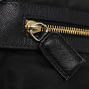 PRADA Shoulder Bag Nylon Black Silver Auth bs23348-18