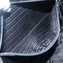 PRADA Shoulder Bag Nylon Black Silver Auth bs23348-22