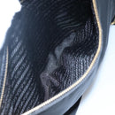 PRADA Shoulder Bag Nylon Black Silver Auth bs23348-23