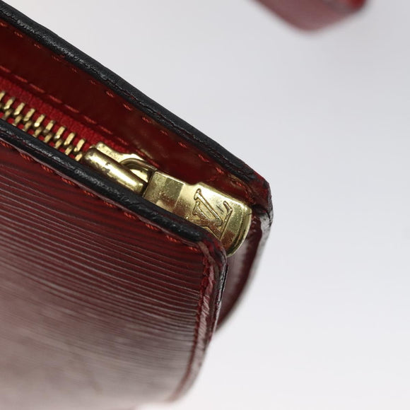 LOUIS VUITTON Epi Saint Jacques Poignees Long Hand Bag Red M52337 Auth bs23379