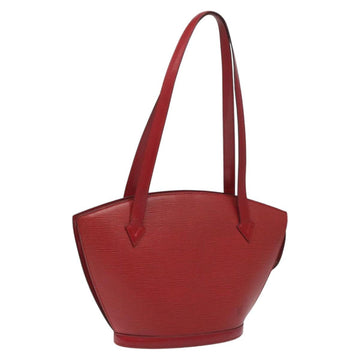 LOUIS VUITTON Epi Saint Jacques Poignees Long Hand Bag Red M52337 Auth bs23379