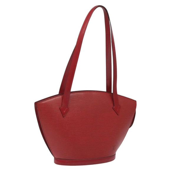 LOUIS VUITTON Epi Saint Jacques Poignees Long Hand Bag Red M52337 Auth bs23379