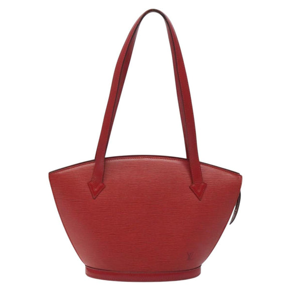 LOUIS VUITTON Epi Saint Jacques Poignees Long Hand Bag Red M52337 Auth bs23379