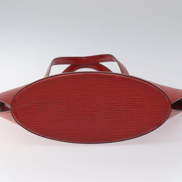 LOUIS VUITTON Epi Saint Jacques Poignees Long Hand Bag Red M52337 Auth bs23379