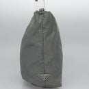 PRADA Shoulder Bag Nylon Gray Auth bs23398-4