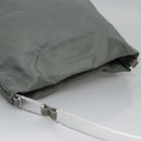 PRADA Shoulder Bag Nylon Gray Auth bs23398-6