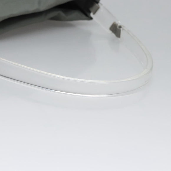 PRADA Shoulder Bag Nylon Gray Auth bs23398