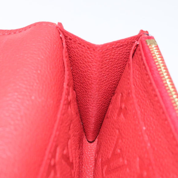 LOUIS VUITTON Empreinte Portefeuille Emily Flower Wallet M68327 LV Auth bs23403