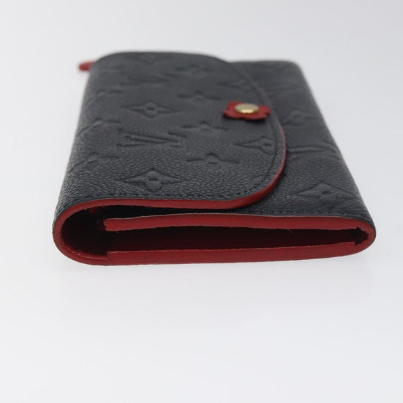 LOUIS VUITTON Empreinte Portefeuille Emily Flower Wallet M68327 LV Auth bs23403