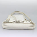 CHANEL Triple Coco Chain Tote Bag Vinyl Leather White Gold CC Auth bs23423-5