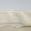 CHANEL Triple Coco Chain Tote Bag Vinyl Leather White Gold CC Auth bs23423-22