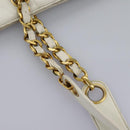 CHANEL Triple Coco Chain Tote Bag Vinyl Leather White Gold CC Auth bs23423-8