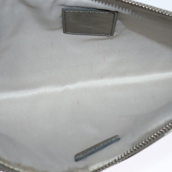 BURBERRY Nova Check Clutch Bag PVC Beige Gold Auth bs23425