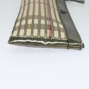 BURBERRY Nova Check Clutch Bag PVC Beige Gold Auth bs23425-4