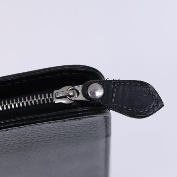 Burberrys Hand Bag Leather Black Auth bs23427