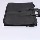 Burberrys Hand Bag Leather Black Auth bs23427-3