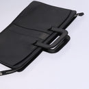 Burberrys Hand Bag Leather Black Auth bs23427-6