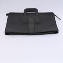 Burberrys Hand Bag Leather Black Auth bs23427-5