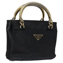 PRADA Hand Bag Nylon Navy Auth bs23433-1