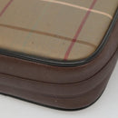 Burberrys Nova Check Shoulder Bag Canvas Beige Gold Auth bs23437-15