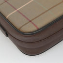 Burberrys Nova Check Shoulder Bag Canvas Beige Gold Auth bs23437-16