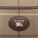 Burberrys Nova Check Shoulder Bag Canvas Beige Gold Auth bs23437-17