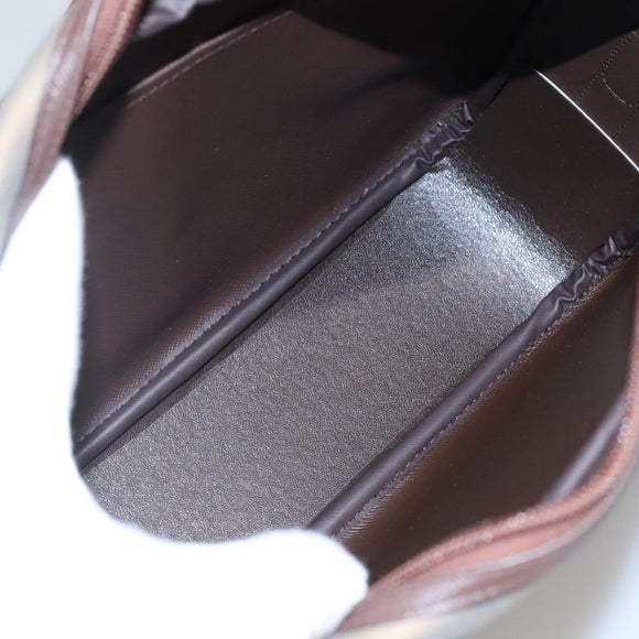 Burberrys Nova Check Shoulder Bag Canvas Beige Gold Auth bs23437