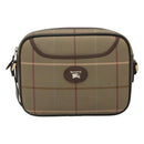Burberrys Nova Check Shoulder Bag Canvas Beige Gold Auth bs23437-13