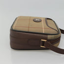 Burberrys Nova Check Shoulder Bag Canvas Beige Gold Auth bs23437-3