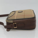 Burberrys Nova Check Shoulder Bag Canvas Beige Gold Auth bs23437-4