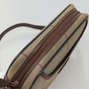 Burberrys Nova Check Shoulder Bag Canvas Beige Gold Auth bs23437-6