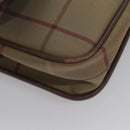 Burberrys Nova Check Shoulder Bag Canvas Beige Gold Auth bs23438-9