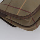 Burberrys Nova Check Shoulder Bag Canvas Beige Gold Auth bs23438-15