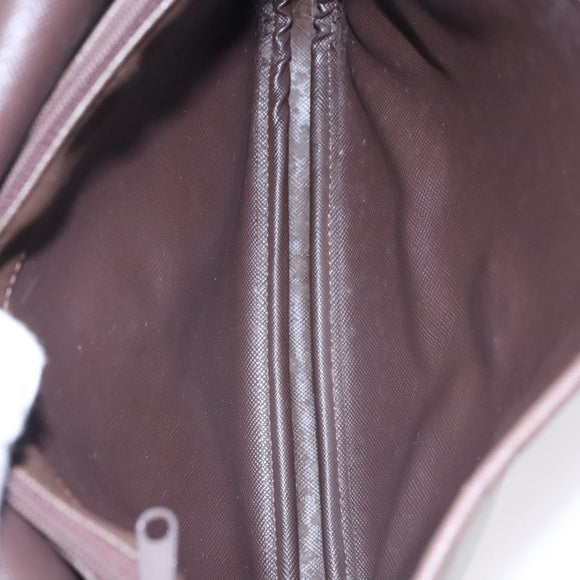 Burberrys Nova Check Shoulder Bag Canvas Beige Gold Auth bs23438