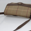 Burberrys Nova Check Shoulder Bag Canvas Beige Gold Auth bs23438-6