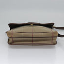 Burberrys Nova Check Shoulder Bag Canvas Beige Gold Auth bs23438-5