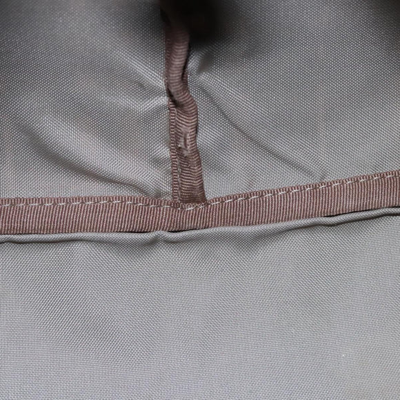 BURBERRY Nova Check Blue Label Tote Bag Nylon Beige Silver Auth bs23441