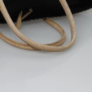 BURBERRY Nova Check Blue Label Tote Bag Nylon Beige Silver Auth bs23441-7