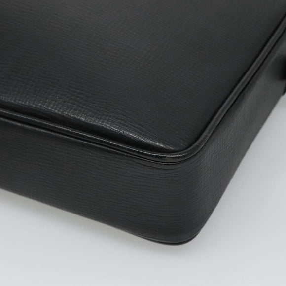 BURBERRY Business Bag Leather Black Auth bs23443