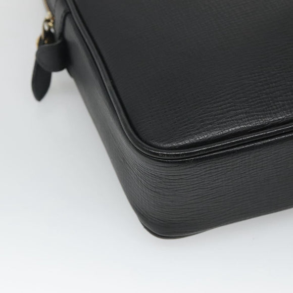 BURBERRY Business Bag Leather Black Auth bs23443