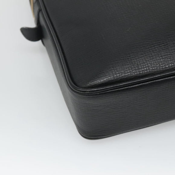 BURBERRY Business Bag Leather Black Auth bs23443