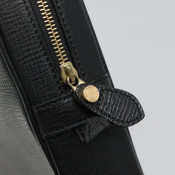 BURBERRY Business Bag Leather Black Auth bs23443