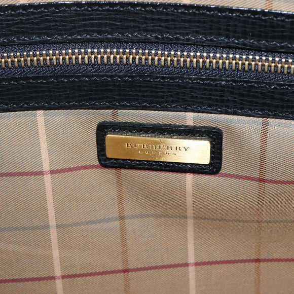 BURBERRY Business Bag Leather Black Auth bs23443