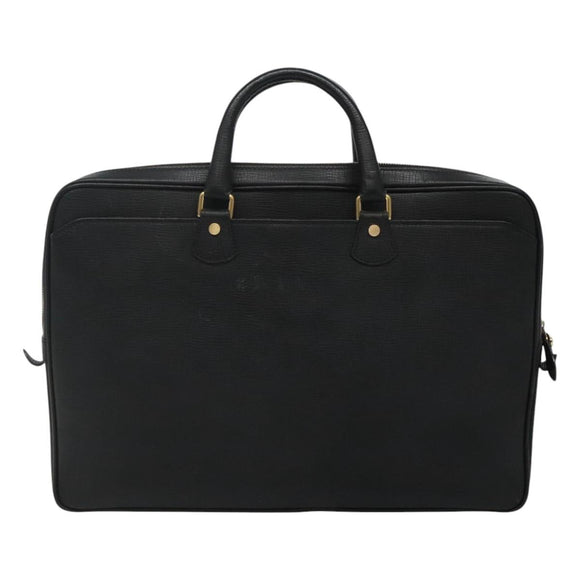 BURBERRY Business Bag Leather Black Auth bs23443