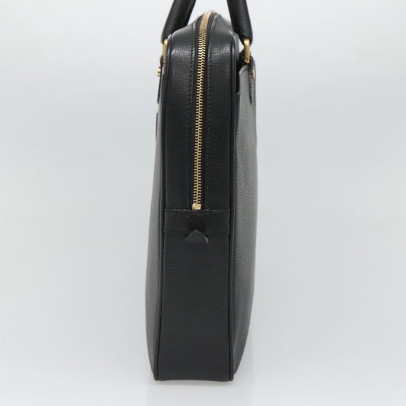 BURBERRY Business Bag Leather Black Auth bs23443