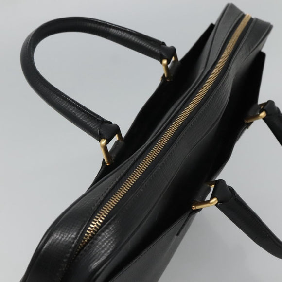 BURBERRY Business Bag Leather Black Auth bs23443
